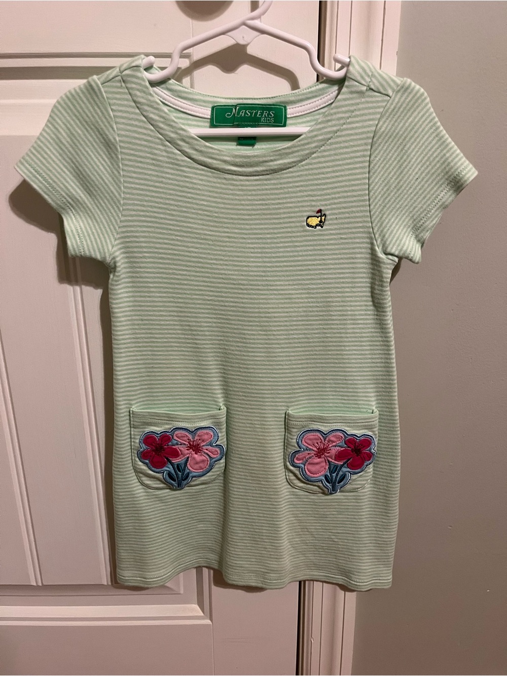 Masters Green Floral Pocket Tee Dress